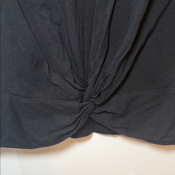 Zara Black Twist Front Crop Top - Picture 4 of 4
